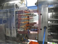 Medical Double Colors Drip Bucket Mould, 24+24 Cavities, 4.6g, 16 Seconds, Annual 37 Millions PCS