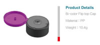 Bicolors Fliptop Cap Mould, PP, 10.4g, Product Details