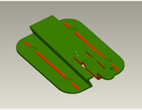 Lock 3D Profile Drawing