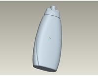 New Shampoo Bottle 3D Profile Drawing