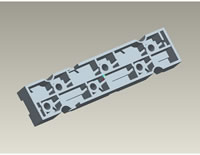 Plastics PS Socket 3D Profile Drawing 2
