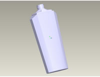 Shampoo Bottle 3D Profile Drawing