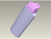 Shampoo Bottle Shampoo Cap 3D Profile Drawing B