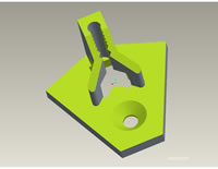 Vstavka Ugol 3D Profile Drawing