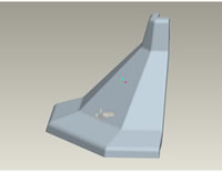 Vstavka Ugol A 3D Profile Drawing