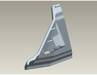 Vstavka Ugol B 3D Profile Drawing
