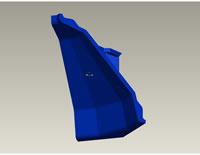 Vstavka Ugol CR b 3D Profile Drawing